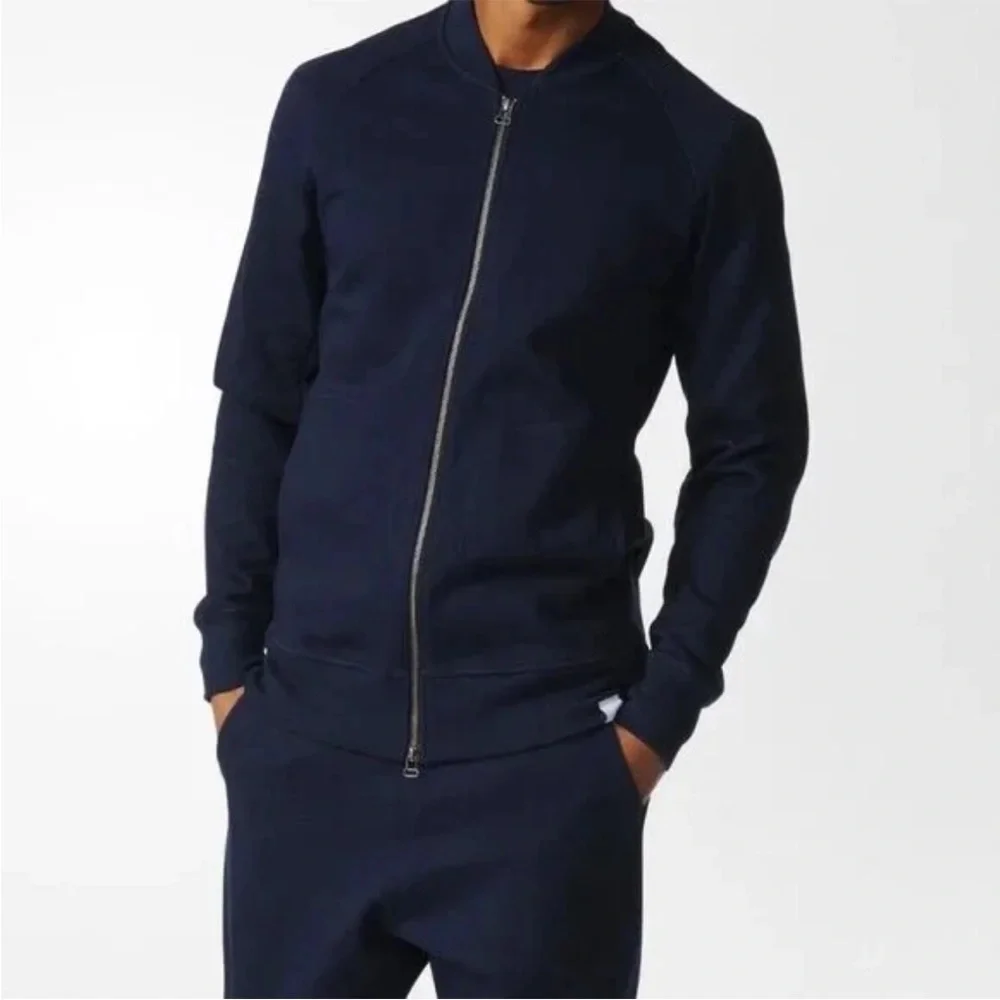 Adidas Originals Men's XbyO Track Jacket Size L Navy Blue Full‎ Zip